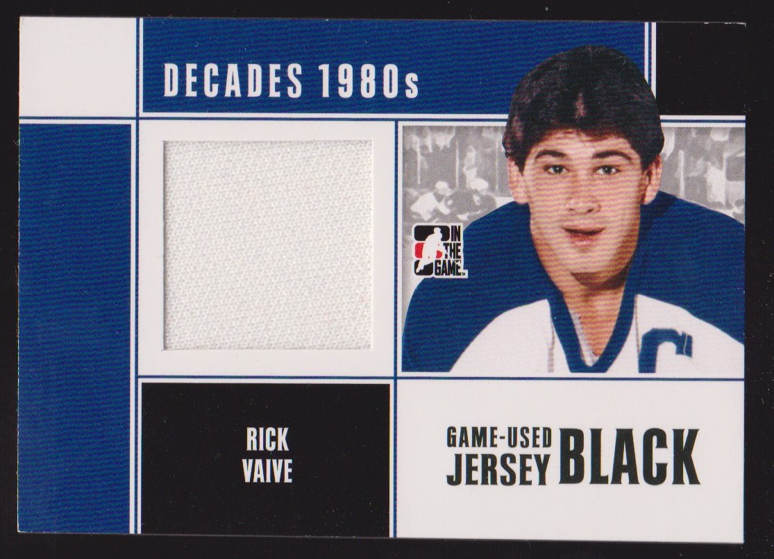 2010-11 ITG Decades 1980s Jerseys Black #M56 Rick Vaive (image for) 2010-11 ITG Decades 1980s Jerseys Black #M56 Rick Vaive